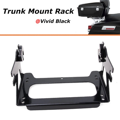 Detachable Two-up Tour Pack Pack Mount Rack Kits For Harley FLHR FLTR 1997-2008