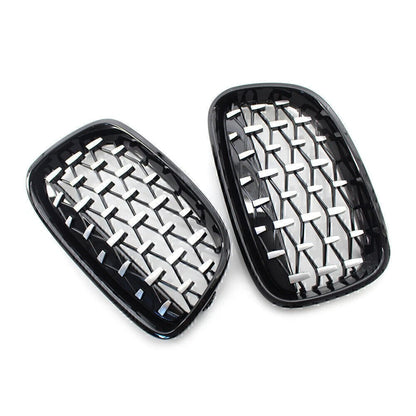 Front Black Grille Chrome  Meteor Latest Style Fit BMW 1 Series F20 F21 11-14