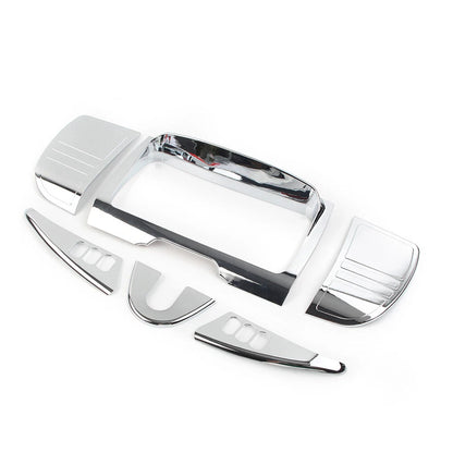 Tri Line Gauge Stereo Accent Set For Harley Touring Street Glide 2014-22 Chrome