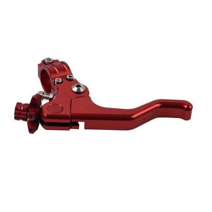 Stunt Clutch Lever Performance Cable Pull 7/8 1 Finger Universal Motorcycle Red