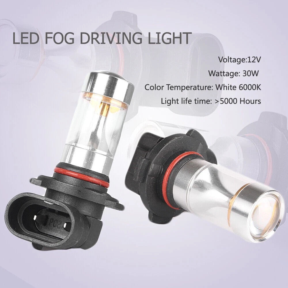30W H10 6000K DRL LED Fog Lights Driving Lamp  Super  Bulbs High Power White