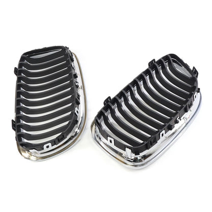 Fit BMW E90 E91 LCI 328i 335i  2009-2011 Front Kidney Grill Grille Chrome Black