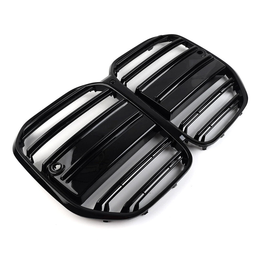 Double Line Front Bumper Center Kidney Grille For BMW 4 Series G22 G23 2dr 21-23