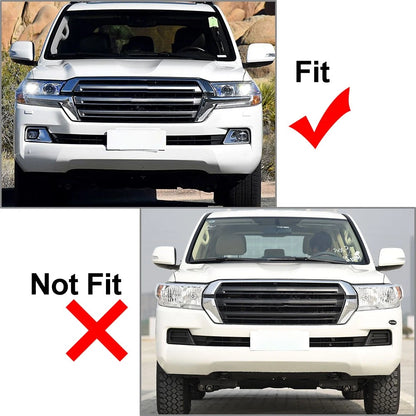 Front Bumper Center Grille Set For Toyota Land Cruiser LC200 2016-2021