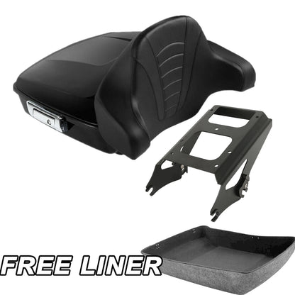 Matte Chopped Trunk Pad Mount Rack Fit For Harley Road Glide 09-13 12