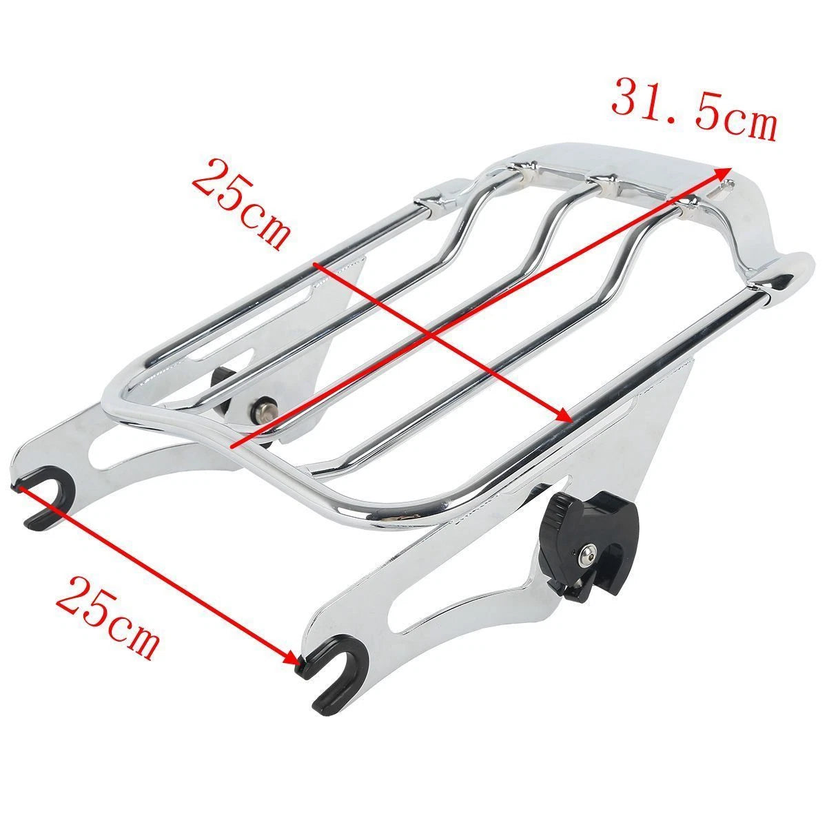 Sissy Bar Passenger Backrest Luggage Rack For Harley Electra Street Glide 09-Up