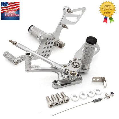For Suzuki GSXR1000 2000-2004 FXCNC Rearset Footpeg Pedal Rear Set Motorcycle US