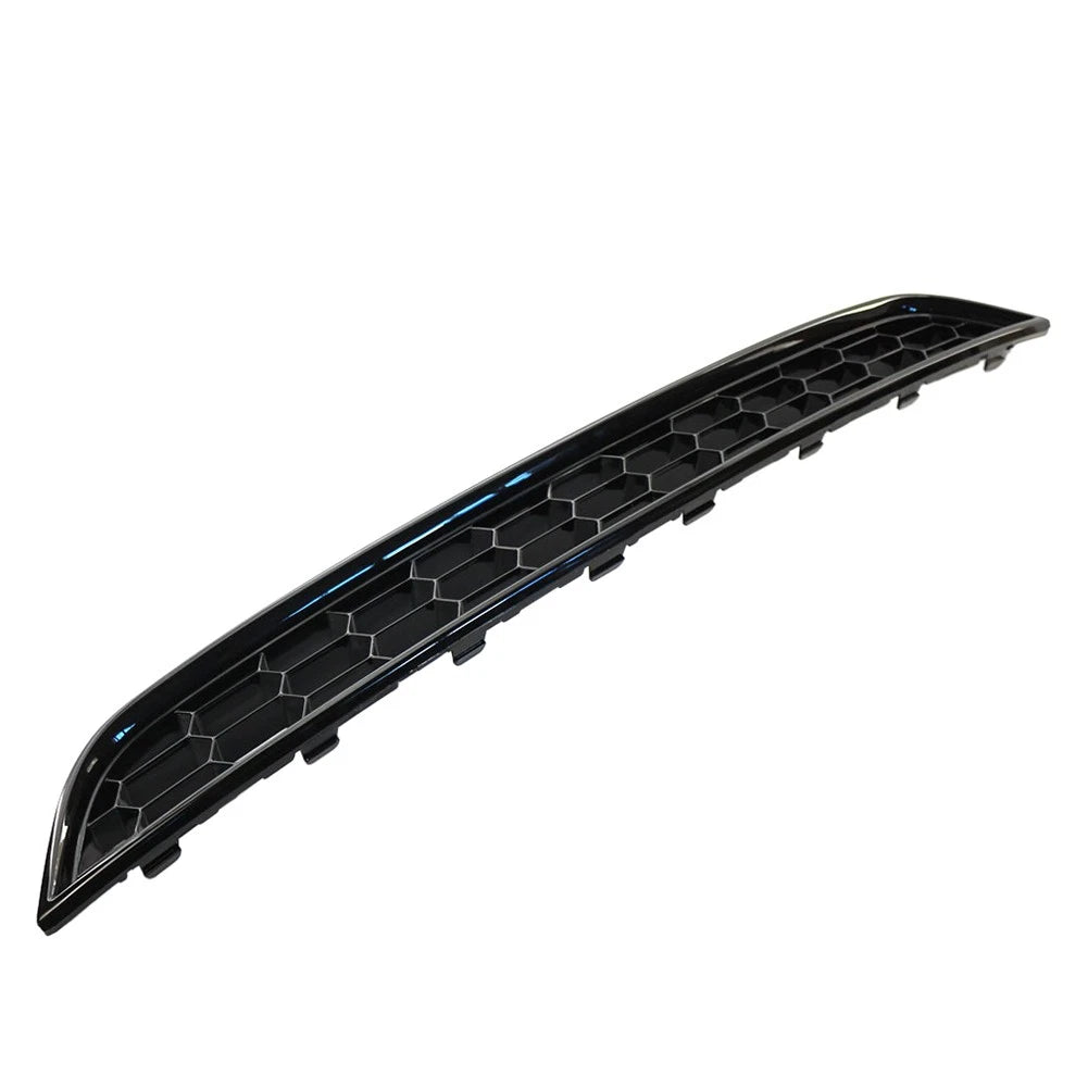 Front Bumper Lower Honeycomb Grille Glossy Black For Ford Fiesta 2013-2017