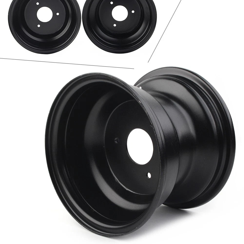18X9.50 - 8 8“ 3 Hole Rear Back Wheel Rim Quad Dirt Bike ATV Buggy Black motor