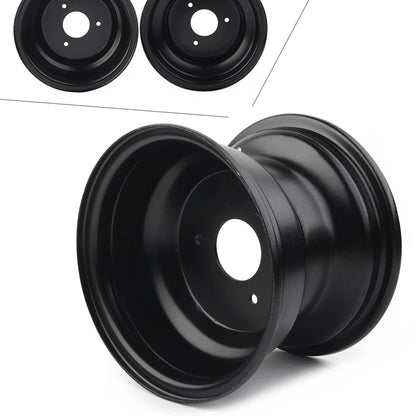 18X9.50 - 8 8“ 3 Hole Rear Back Wheel Rim Quad Dirt Bike ATV Buggy Black motor