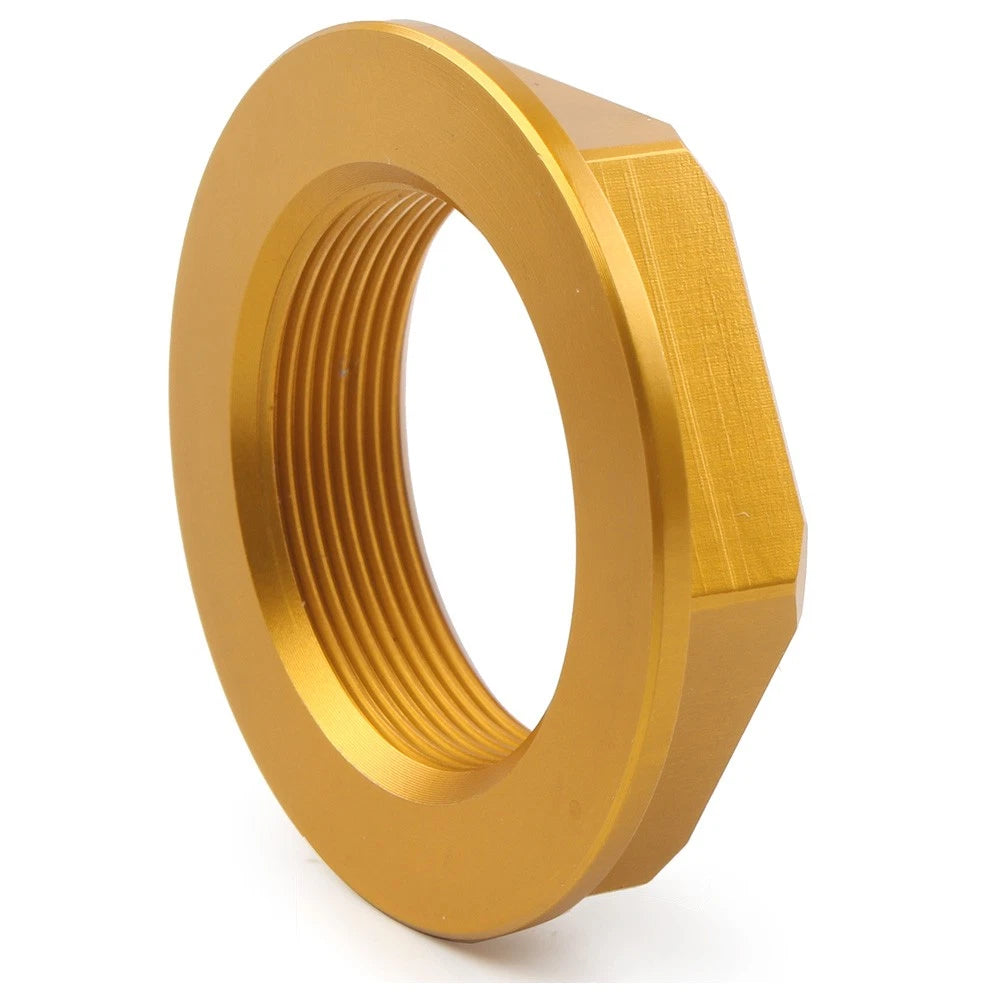 36mm Universal Motorcycle Triple Tree Stem Yoke Center Hole Nut CNC Gold US