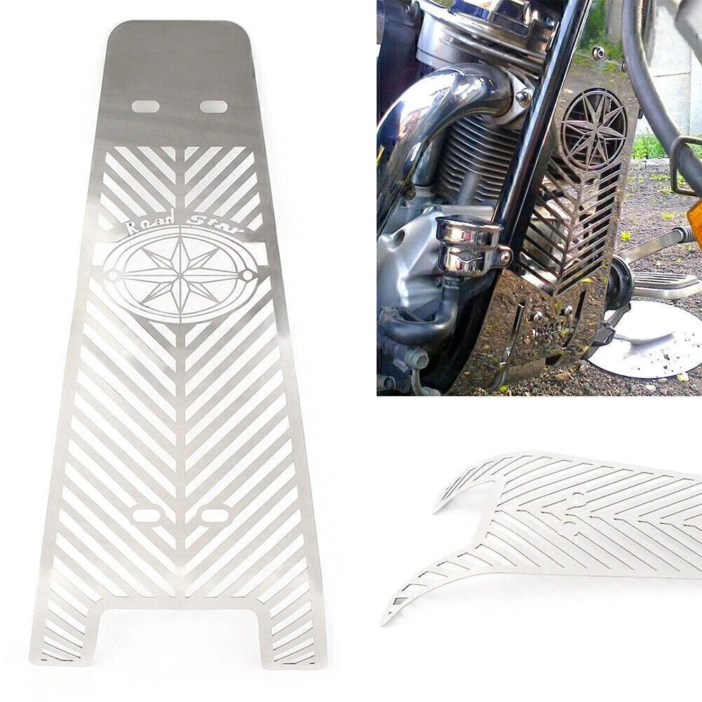 Radiator Grille Guard Cover Protection For Yamaha XV1600 XV1700 99-14 Stainless