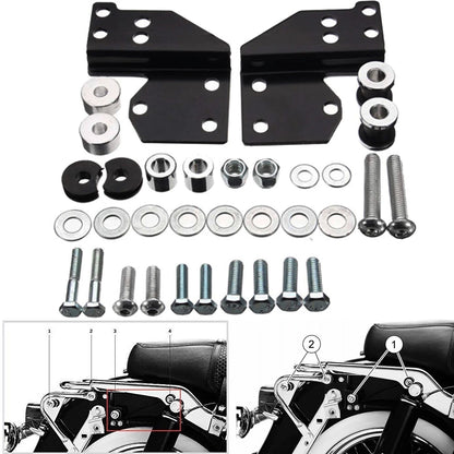 For 1997-08 Harley Touring Quick Release Sissy Bar Backrest Docking Hardware Kit