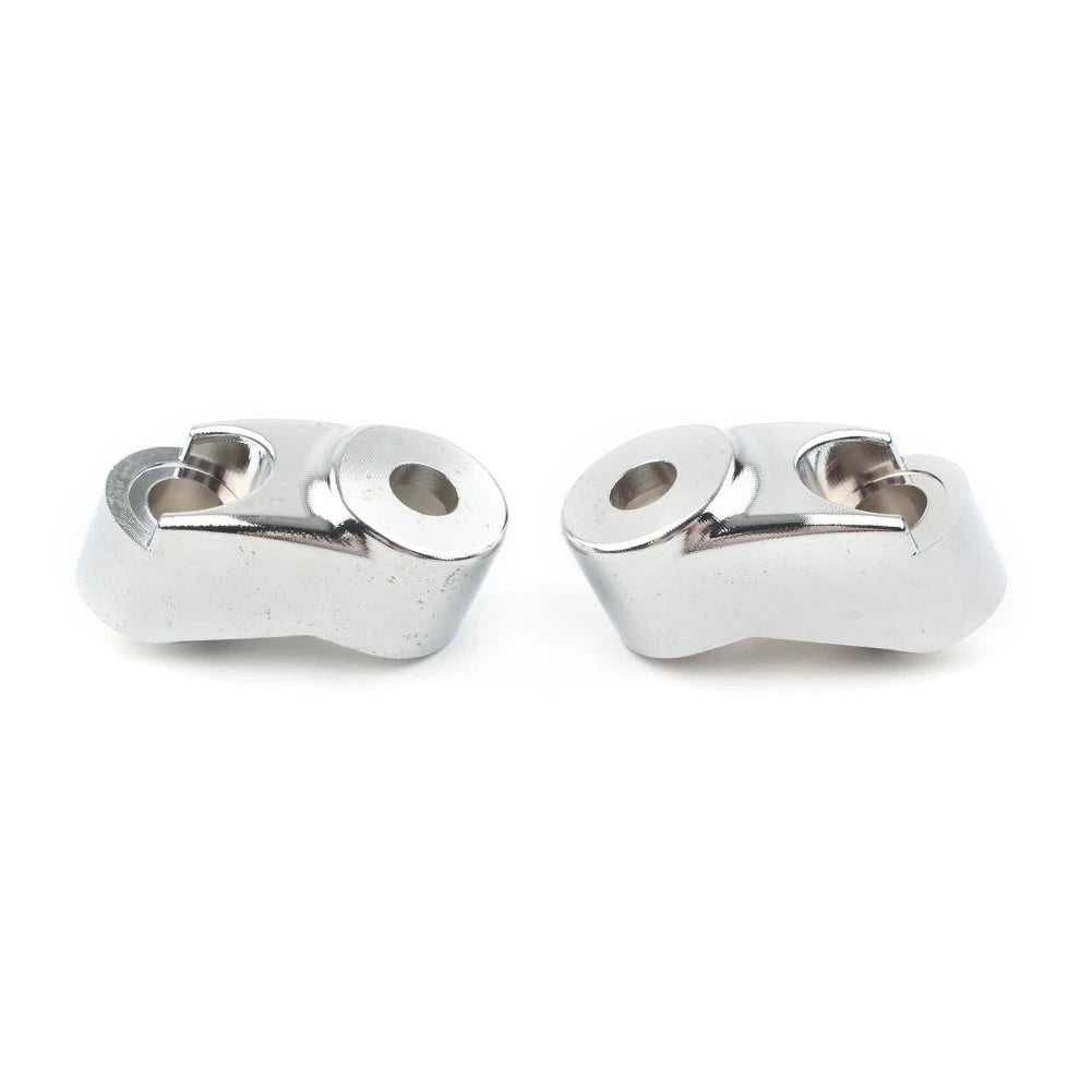Front Turn Signal Mount Bracket Relocation Kit Fit Harley Dyna 39mm 49mm Chrome
