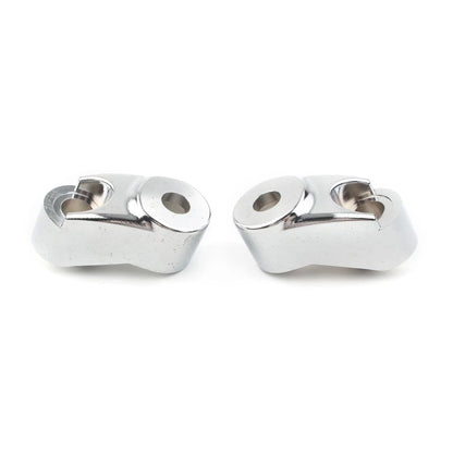 Front Turn Signal Mount Bracket Relocation Kit Fit Harley Dyna 39mm 49mm Chrome