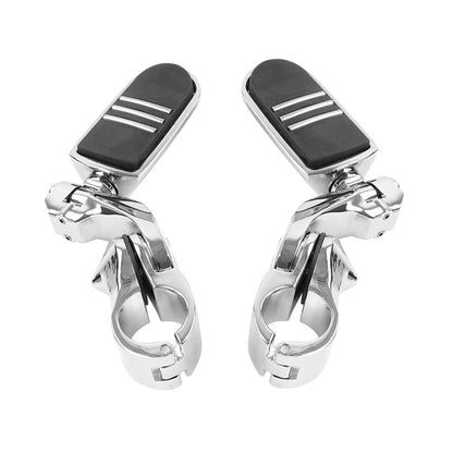 32MM 1.25" Short Angled Highway Engine Guard Foot Pegs For Harley Touring