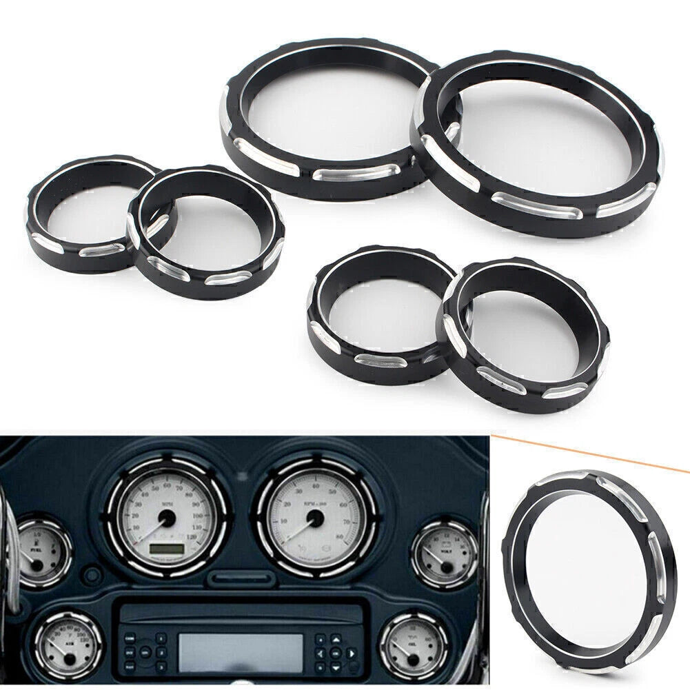 Cut Speedometer Board Burst Gauge Bezel CNC For Harley Touring FLHT FLHX 96 - 13