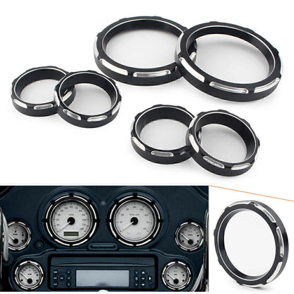 Cut Speedometer Board Burst Gauge Bezel CNC For Harley Touring FLHT FLHX 96 - 13