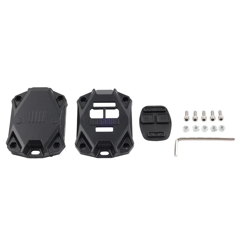 CNC Key Fob Shell Case Cover Decor Protector Fit Jeep Wrangler JK 2007-17 Black