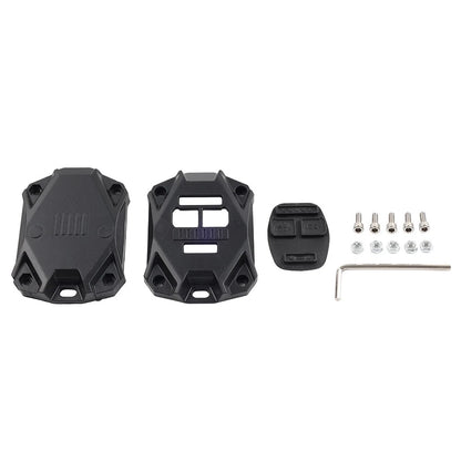 CNC Key Fob Shell Case Cover Decor Protector Fit Jeep Wrangler JK 2007-17 Black