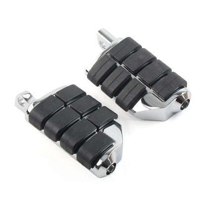 US 2PCS 32mm 1.25" Male Foot pegs Footrest Pedal For Harley Iron XL 883 Chrome