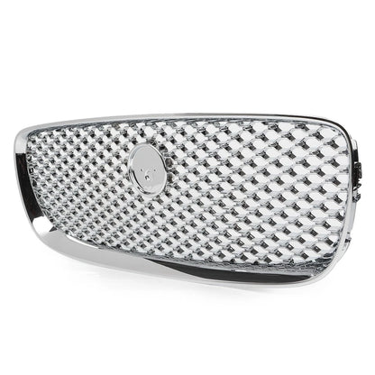 Chrome Hood Grille Front Upper Mesh Radiator Grill Fit Jaguar XF XFR 2016-2020