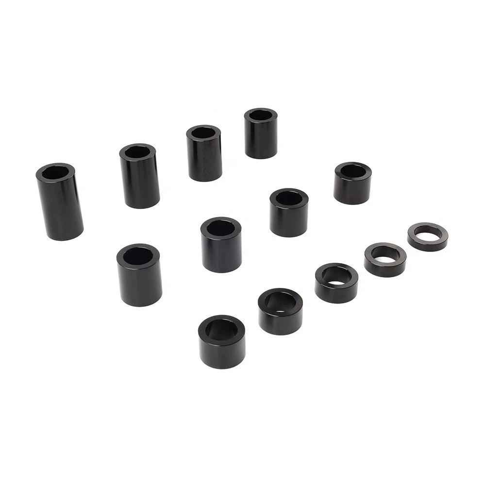 Black Wheel Axle Spacer Kit ID 3/4" OD 1 1/8" For Harley Softail Dyna Road King