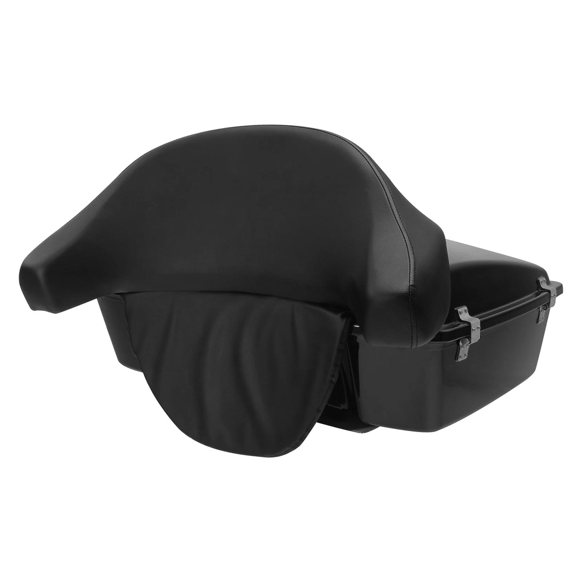 Black Tour Pack Backrest Pad Trunk Fit For Harley Electra Street Glide 1997-2013