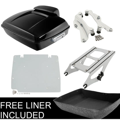 Chopped Trunk Mount Rack Docking Plate Fit For Harley Road Glide 14-Up