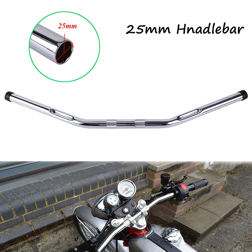 1'' 25mm Motorcycle Handlebars Drag Bars Iron For Harley Honda Yamaha Ducati USA