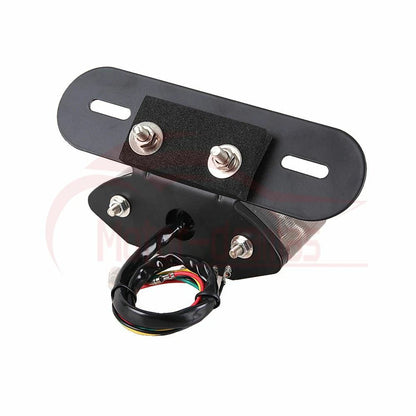 12V Smoke 20LED Motorcycle Brake Tail Turn Signal License Plate Integrated Light