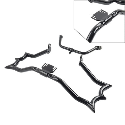 Gloss Highway Engine Guard Crash Bar Fairing Support For Harley Road Glide 15-23