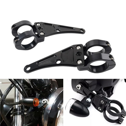 37MM Motorcycle Headlight Bracket Mount Clamp Fork Tube Holder For Harley