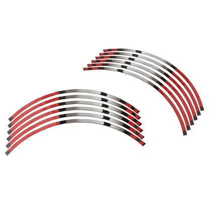 17'' Stripes Wheel Decals Tape Stickers For SUZUKI DRZ DR-Z 400SM 05-19 Red