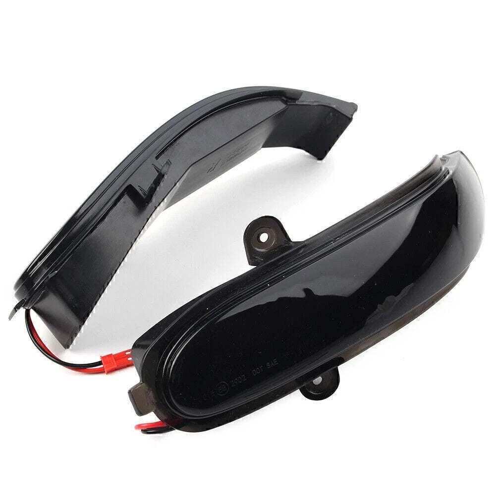 LED Mirror Dynamic Turn Signal Light For Benz C W203 S203 CL203 2001-2007 Black