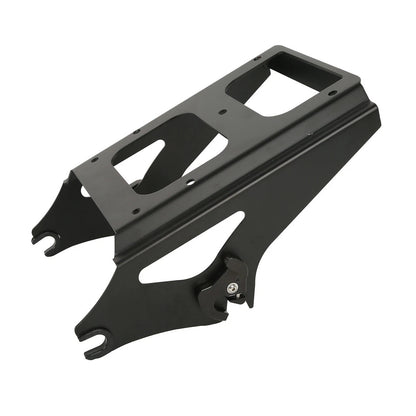 Black Razor Trunk Backrest Luggage Rack Mount Fit For Harley Electra Glide 09-13
