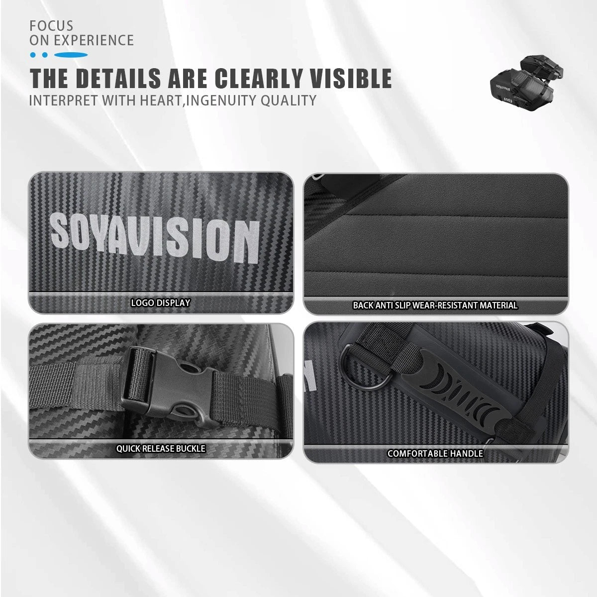 Universal Rear Motorcycle Saddlebags Saddle Storage Side Bags 28L For BMW Honda