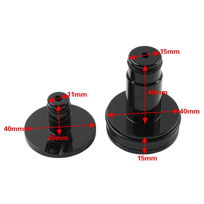 Black Front Axle Nut Caps Cover For Softail Low Rider ST FXLRST 2022-2026