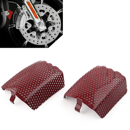 2Pcs Steel Front Caliper Screen Inserts For Harley V-Rod & Touring 06-19