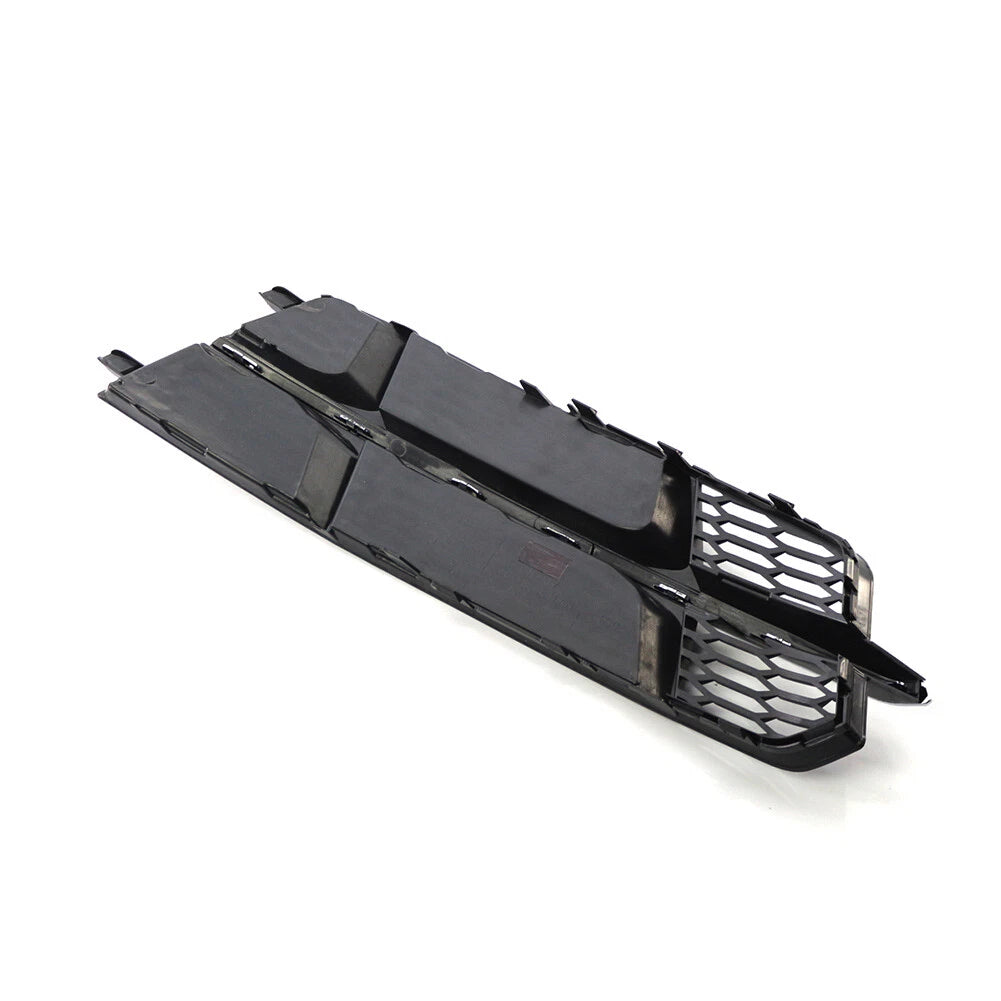 Left Front Bumper Lower Side Grille Fit Audi A6 C7 SLine 2014-2018 Black Chrome