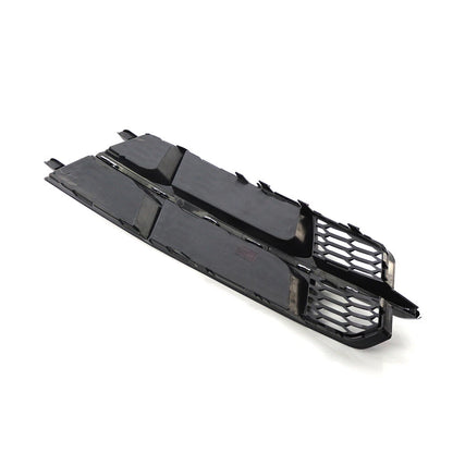 Left Front Bumper Lower Side Grille Fit Audi A6 C7 SLine 2014-2018 Black Chrome