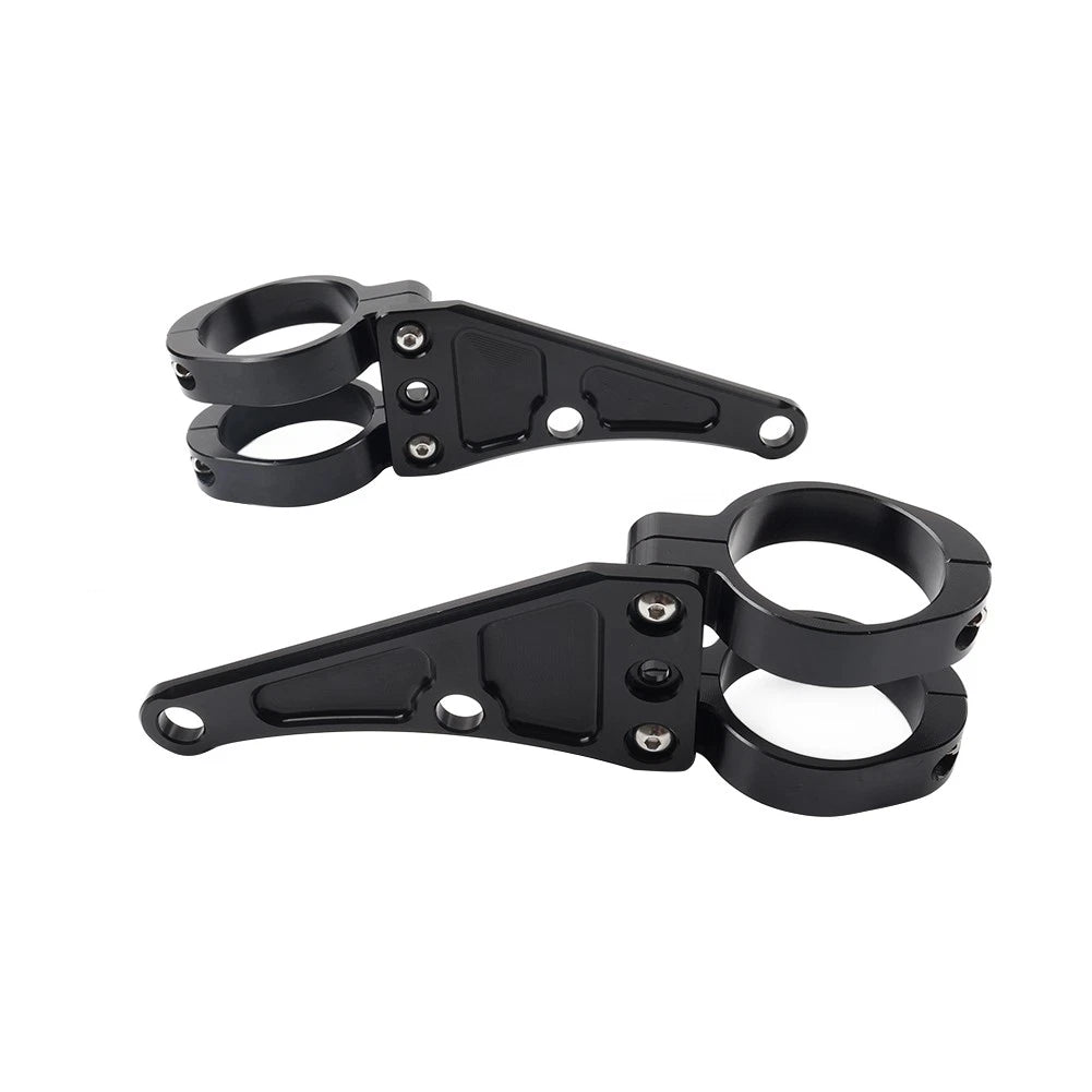 45MM Motorcycle Headlight Bracket Mount Clamp Fork Tube Holder For Harley