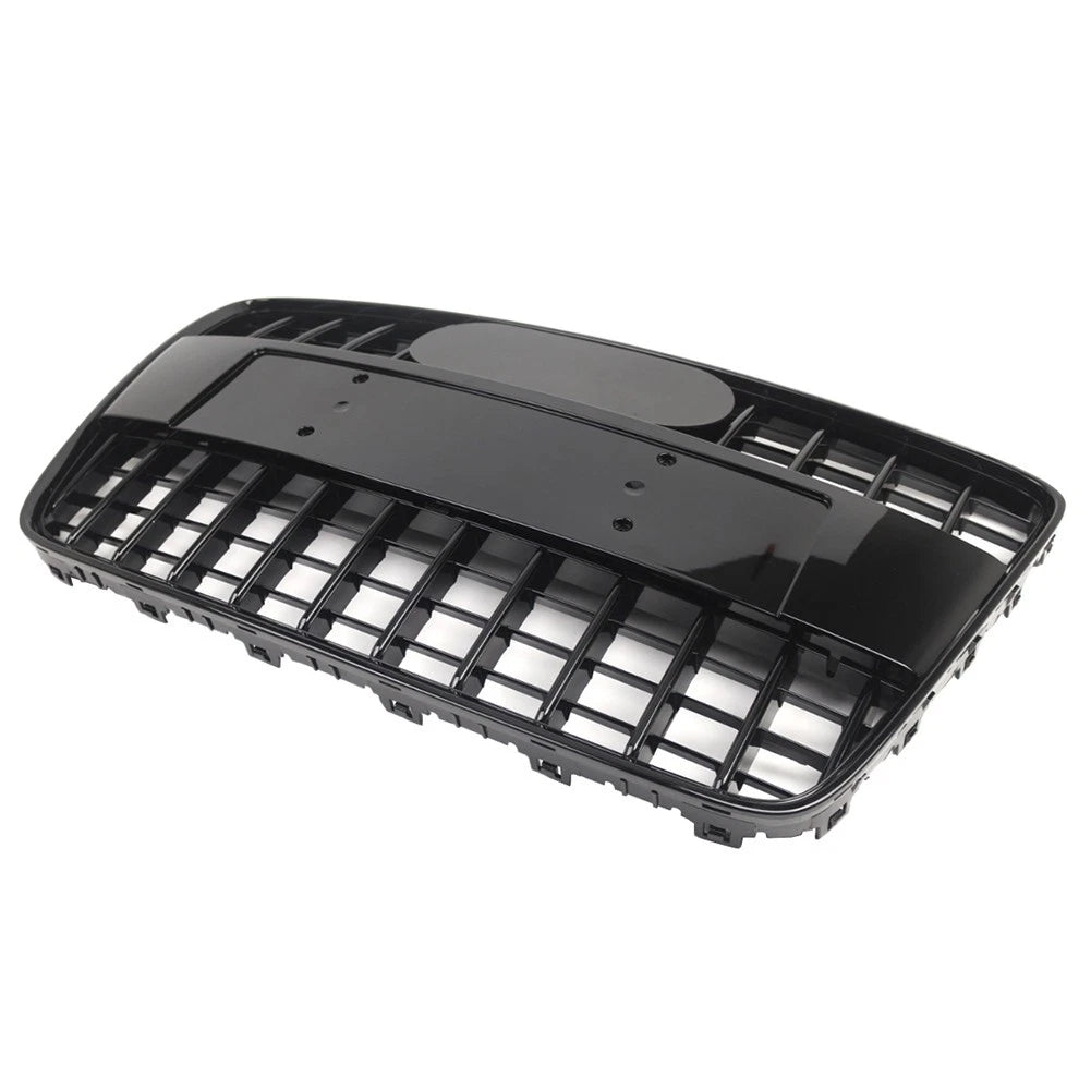 1 Piece Front Bumper Radiator Vent Grille For Audi Q7 2005-2015 Glossy Black