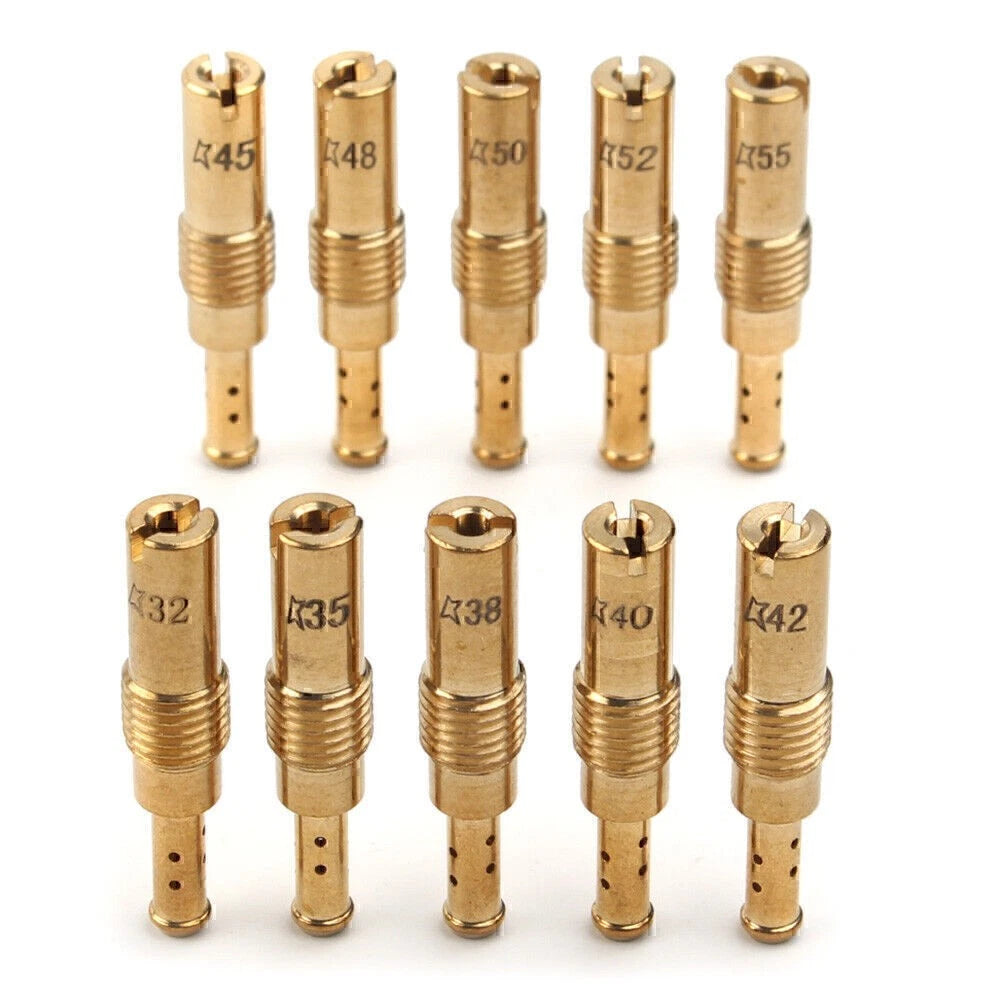 10 Pcs Carburetor Pilot Slow Jet for PWK Mikuni OKO KOSO Carb #32-#55