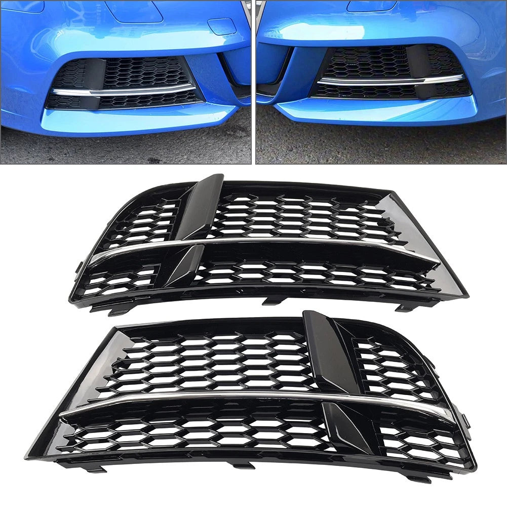 Front Bumper Fog Light Cover Honeycomb Grille For Audi A3 2016-2020
