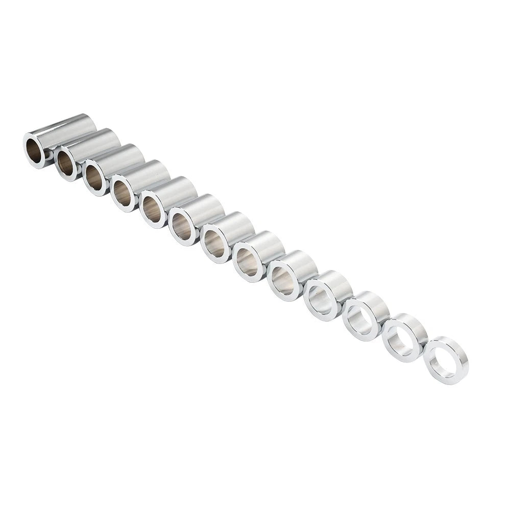 Chrome Wheel Axle Spacer Kit ID 3/4" OD 1 1/8" Fit Harley Softail Dyna Road King