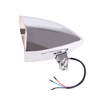 5.75" 5 3/4" Chrome Motorcycle Bullet Headlight Bucket Visor Tri-Bar For Harley