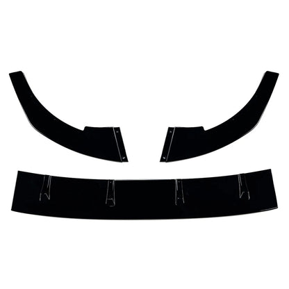 Glossy Front Bumper Lip Spoiler Splitter For Volkswagen Golf 8 CS R 2020-2024