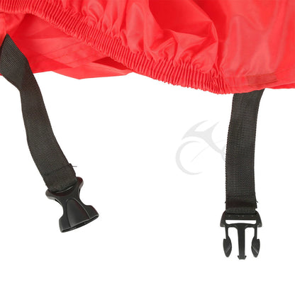XXXL RED Waterproof Motorcycle Rain Cover For Harley Touring FL Road King Glide