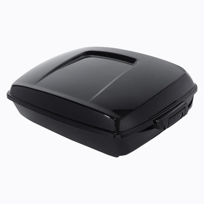 Black Chopped Trunk Pad Rack Fit For Harley Tour Pack Road Glide 1997-08 US